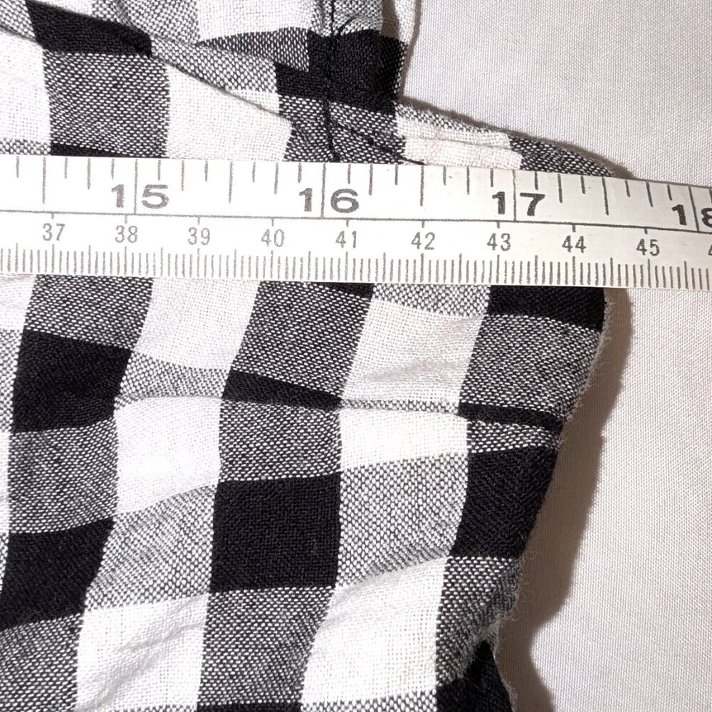 NWT Boohoo Maternity | Gingham Short Frill Sleeve Smocked Maternity Top | Size 4 - Picture 10 of 12